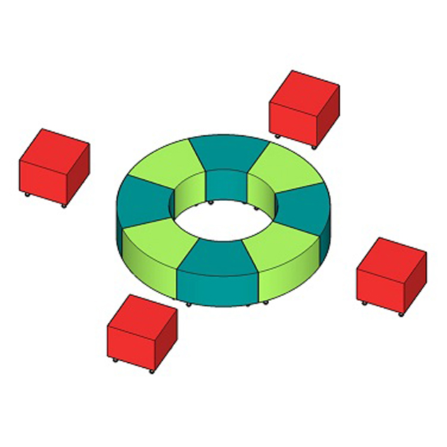 Módulo curvo pequeño