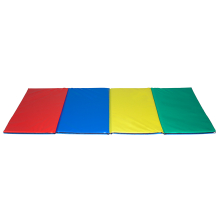 Four folding multicoloured mat