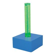 Bubble tube with block
