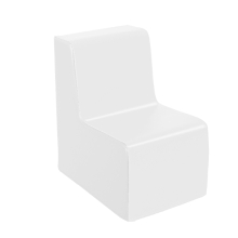 White individual armchair