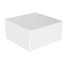 White cube pouf