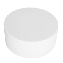 Pouf cylindrique blanc