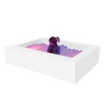 Piscine à balles blanche avec lumière