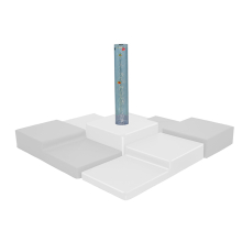 Ensemble 5 pièces avec tube à bulles